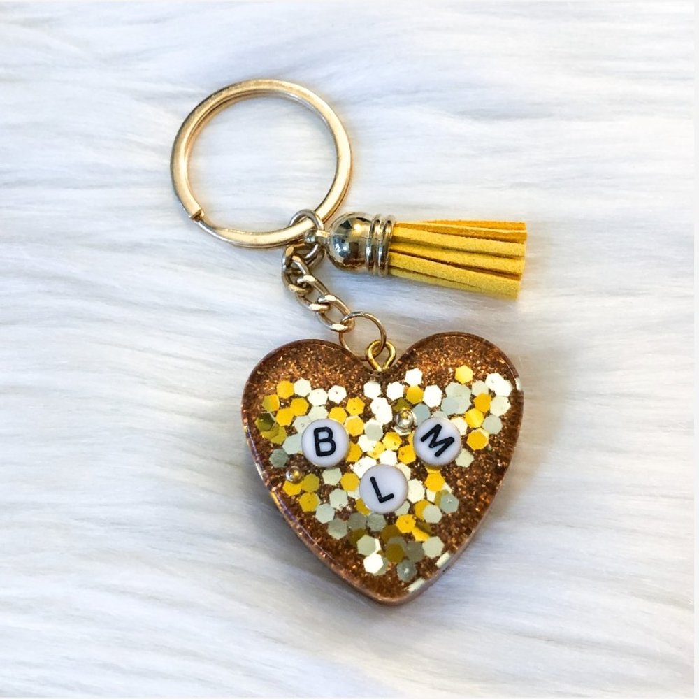 BLM Keychain-Copper/Gold/Silver